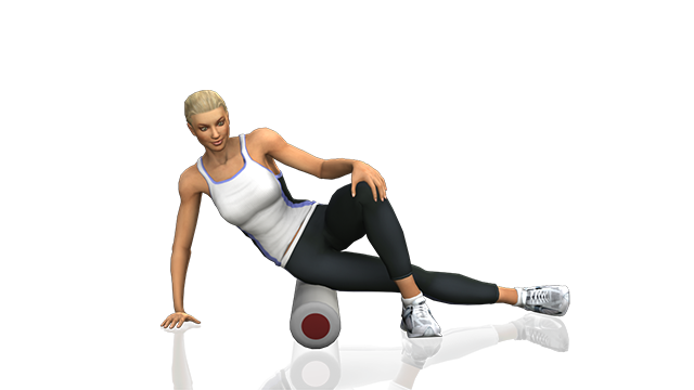 Ptlinked How To Stretch Your It Band With A Foam Roller